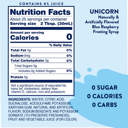 Jordan's Skinny Mixes Sugar Free Unicorn Syrup, 25.4 Fl Oz