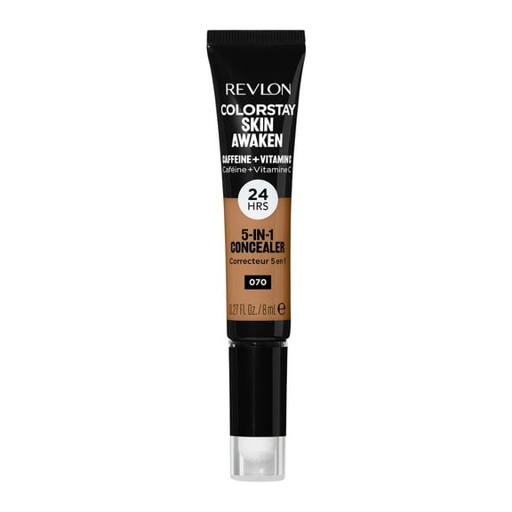Revlon ColorStay Skin Awaken Cream Concealer Makeup, Longwear, 070 Nutmeg, 0.27 fl oz