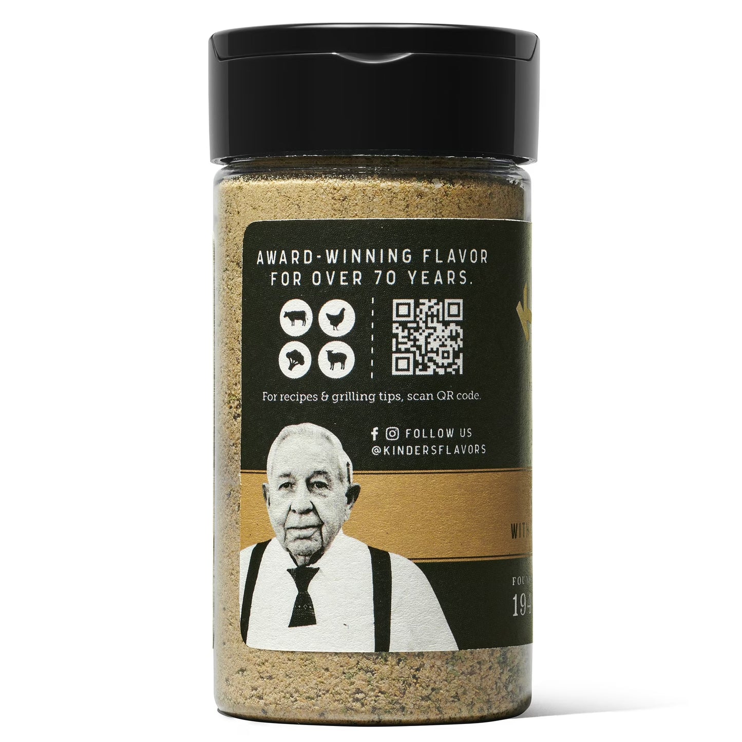 Kinder's Prime Steak with Black Garlic and Truffle Rub and Seasoning, 5 oz