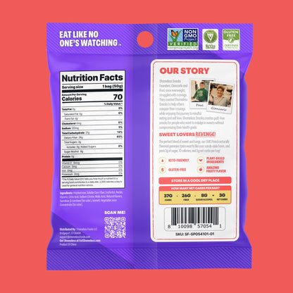 Shameless Snacks - Low Calorie Snacks, Low Carb Keto Gummies (Gluten Free) - 1 Pack OMG Peach