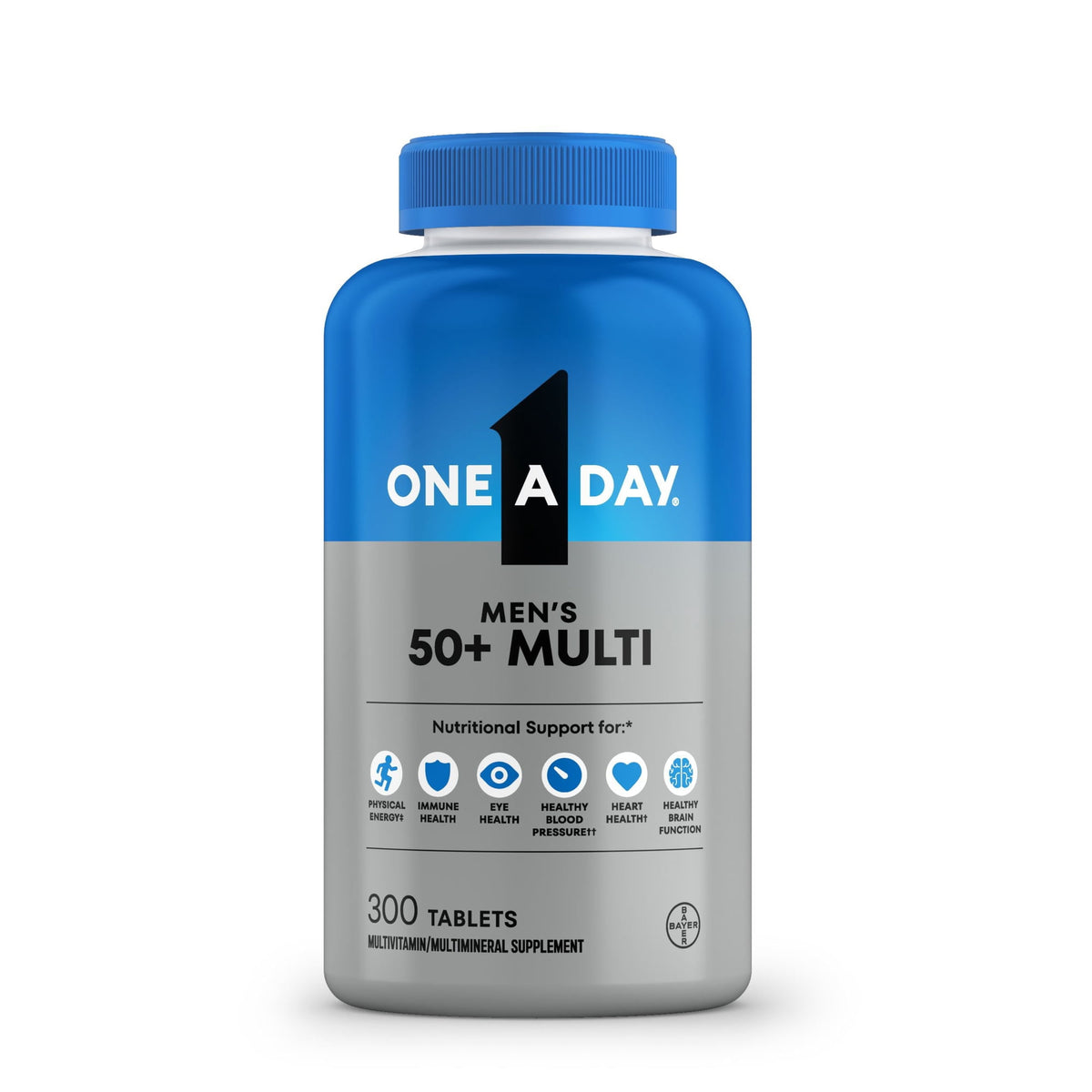 One A Day Men's 50+ Healthy Advantage Multivitamin Tablets, 300 ct.