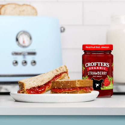 Crofters Fruit Spread Organic Premium Strawberry, 16.5 oz