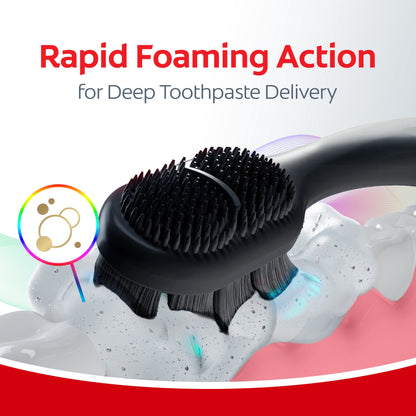 Colgate Total Active Prevention Soft Whitening Toothbrush, Black, 2 Pack