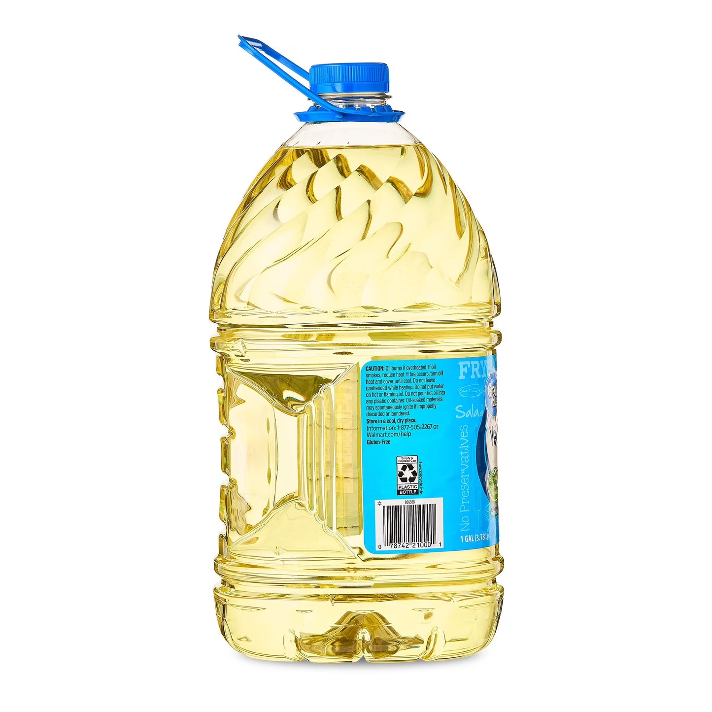 Great Value Vegetable Oil, Heart Healthy and Versatile, 1 Gallon Bottle