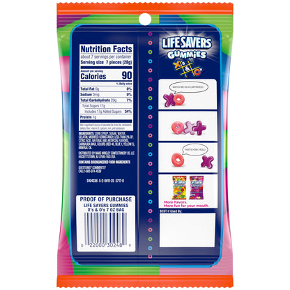 Life Savers Gummies X's & O's Gummy Candy - 7 oz Bag