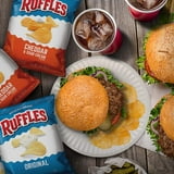 Ruffles Cheddar & Sour Cream Potato Snack Chips, Party Size, 12.5 oz Bag