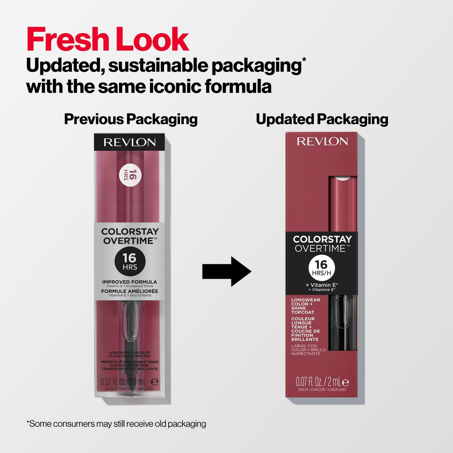 Revlon ColorStay Overtime Longwearing Gloss Lipstick with Vitamin E, 510 Boundless Nude, 0.07 fl oz