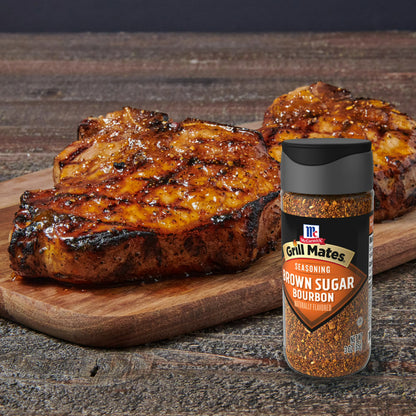 McCormick GRILL MATES Gluten Free Brown Sugar Bourbon Seasoning, 3.0 oz Bottle