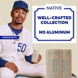 Native Aluminum Free Deodorant for Men, Mountain Sequoia & Rain, Well-Crafted, 3.1 oz