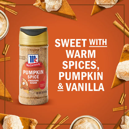 McCormick Pumpkin Spice Finishing Sugar, 3.66 oz Bottle