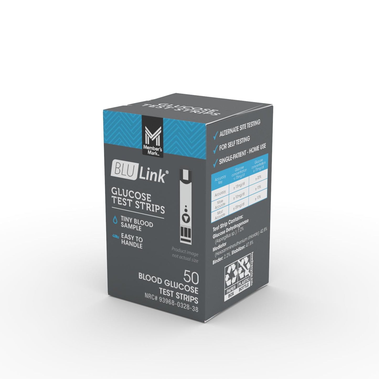 Member's Mark BluLink Glucose Test Strips, 50 ct.