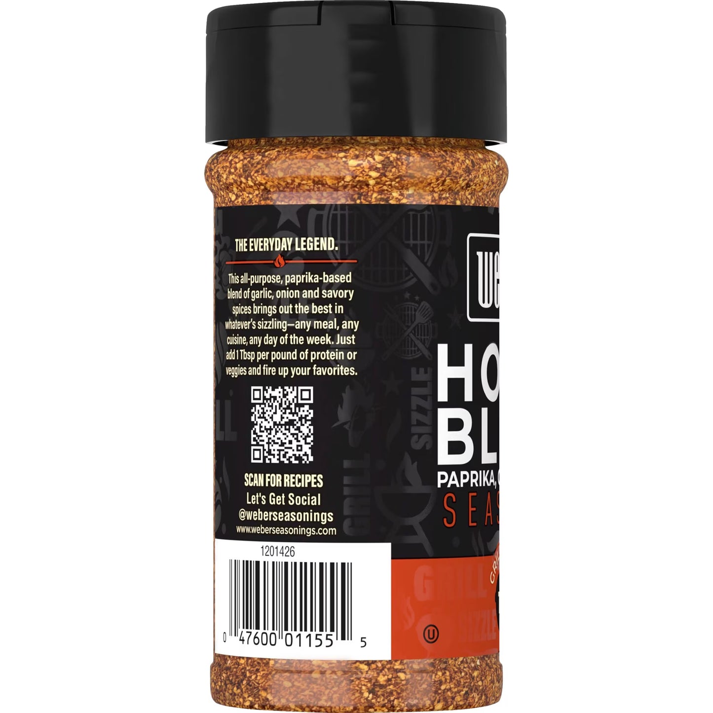 Weber House Blend Seasoning Blend, 5.8 oz Bottle