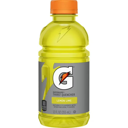 Gatorade Thirst Quencher Lemon Lime Sports Drinks, 12 fl oz, 12 Count Bottles