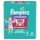 Pampers Cruisers 360 Baby Diapers Size 3, 26 Count (Select for More Options)