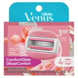 Venus Womens Razor Blade Refills, ComfortGlide 3 White Tea, 4 Count