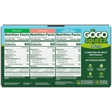 GoGo squeeZ No Sugar Added Apple Peach Gimme 5 Applesauce Variety Pouches, 3.2 oz (16 Pack)