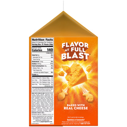 Goldfish Flavor Blasted Xtra Cheddar Cheese Crackers, 27.3 oz Carton