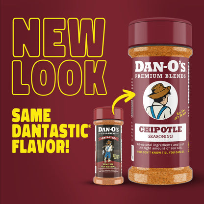 Dan-O's Chipotle Seasoning - All-Purpose Seasoning - Great for grilling & smoking anything - Small bottle (3.5 oz)