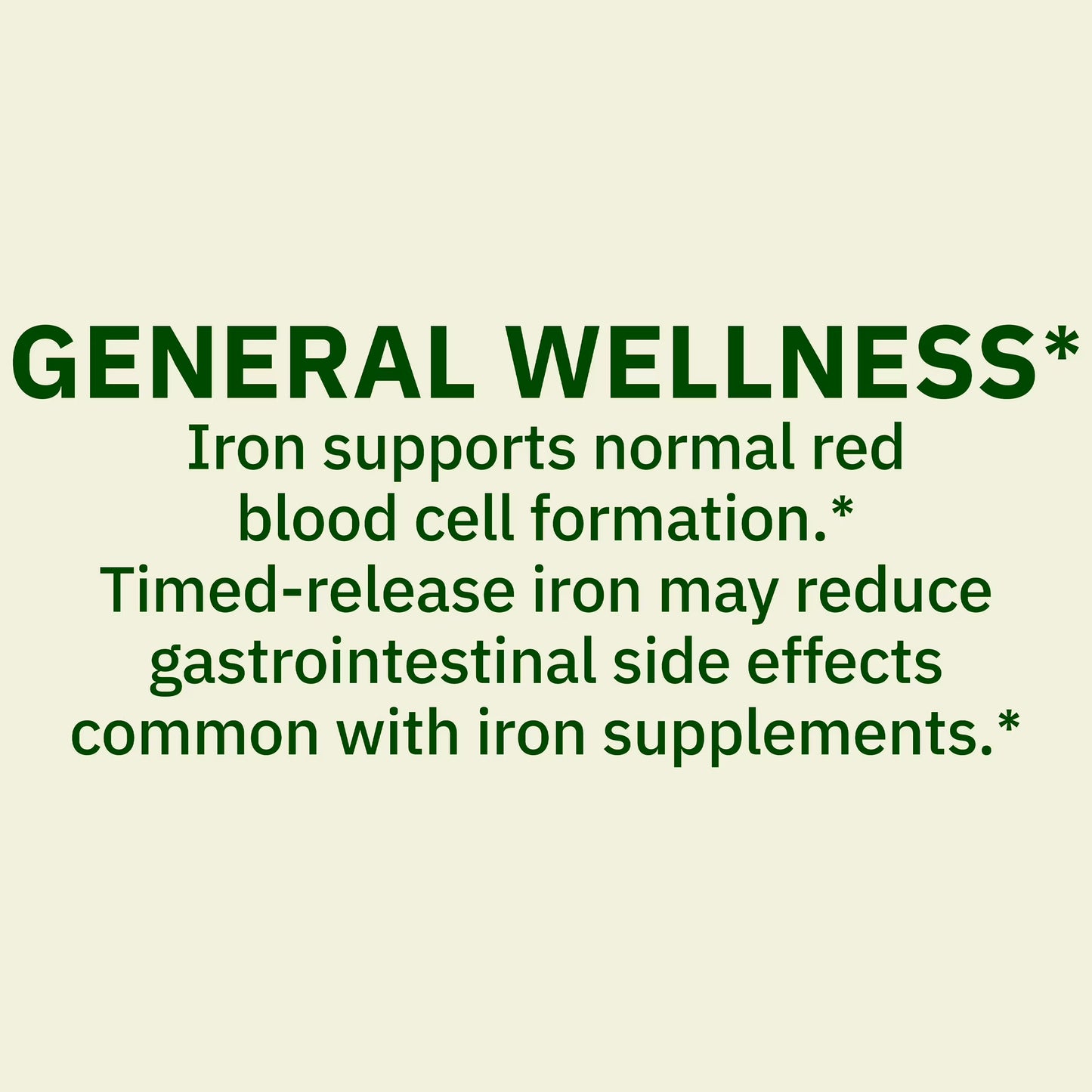 Spring Valley Slow Release Iron General Health & Wellness Dietary Supplement Tablets, 45 mg, 30 Count