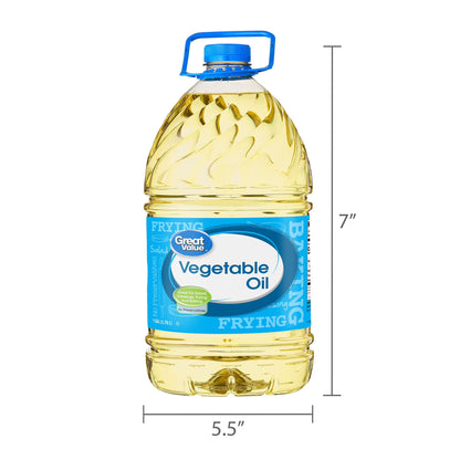 Great Value Vegetable Oil, Heart Healthy and Versatile, 1 Gallon Bottle