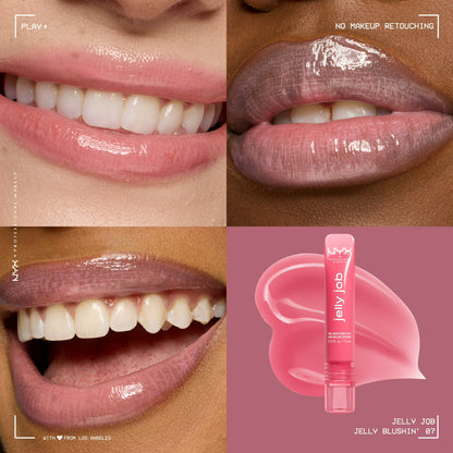 NYX Professional Makeup Jelly Job Lip Gloss, Jelly Blushing 07