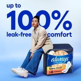 (3 pack) Always Ultra Thin Overnight Pads with Wings, Size 4, Overnight, 50 Count