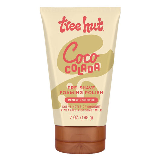 Tree Hut Coco Colada Moisturizing Shave Oil, Hydrating Gel-to-Oil Formula, 7.7 fl oz + Shave Prep Polish, Gently Soothe & Prep Skin for an Even Closer Shave,7 fl oz.