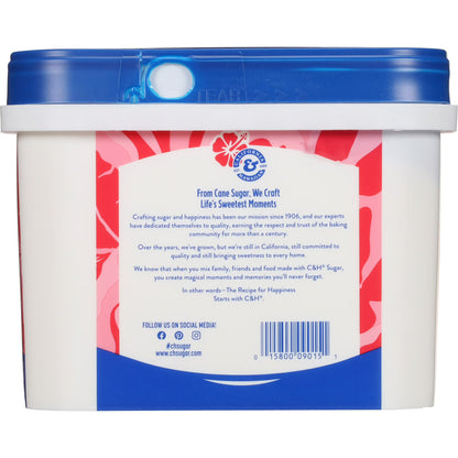 C&H Premium Pure Cane Granulated Sugar, 3.5 lb Tub