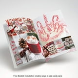 Candy Cane Peppermint Flavored | 72 Pieces Individually Wrapped | Creative Idea Booklet Included. (Red & White)