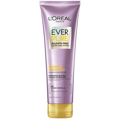L'Oreal Paris EverPure Sulfate Free Blonde Shampoo, Brightening, 8.5 fl oz