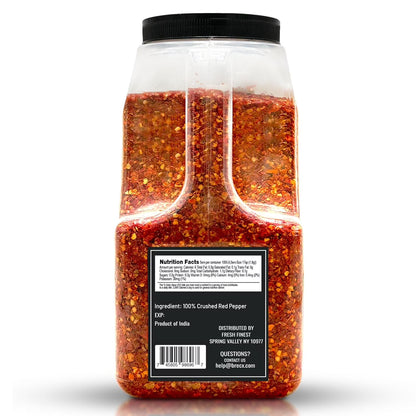Bulk Spices Commercial and Home Cooking 4LB Crushed Red Pepper - Chili Pepper Flakes, Red Peppers Spice Best for Pizza, Flatbreads, Beef, and More - 4 LB