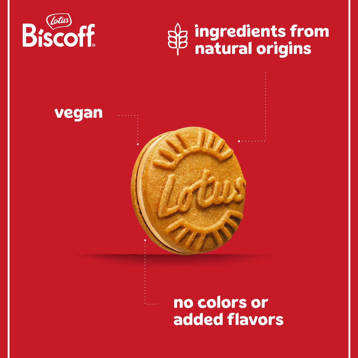 Biscoff Sandwich Cookies, Cookie Butter Creme, 2 Fresh Packs (11 cookies per pack)