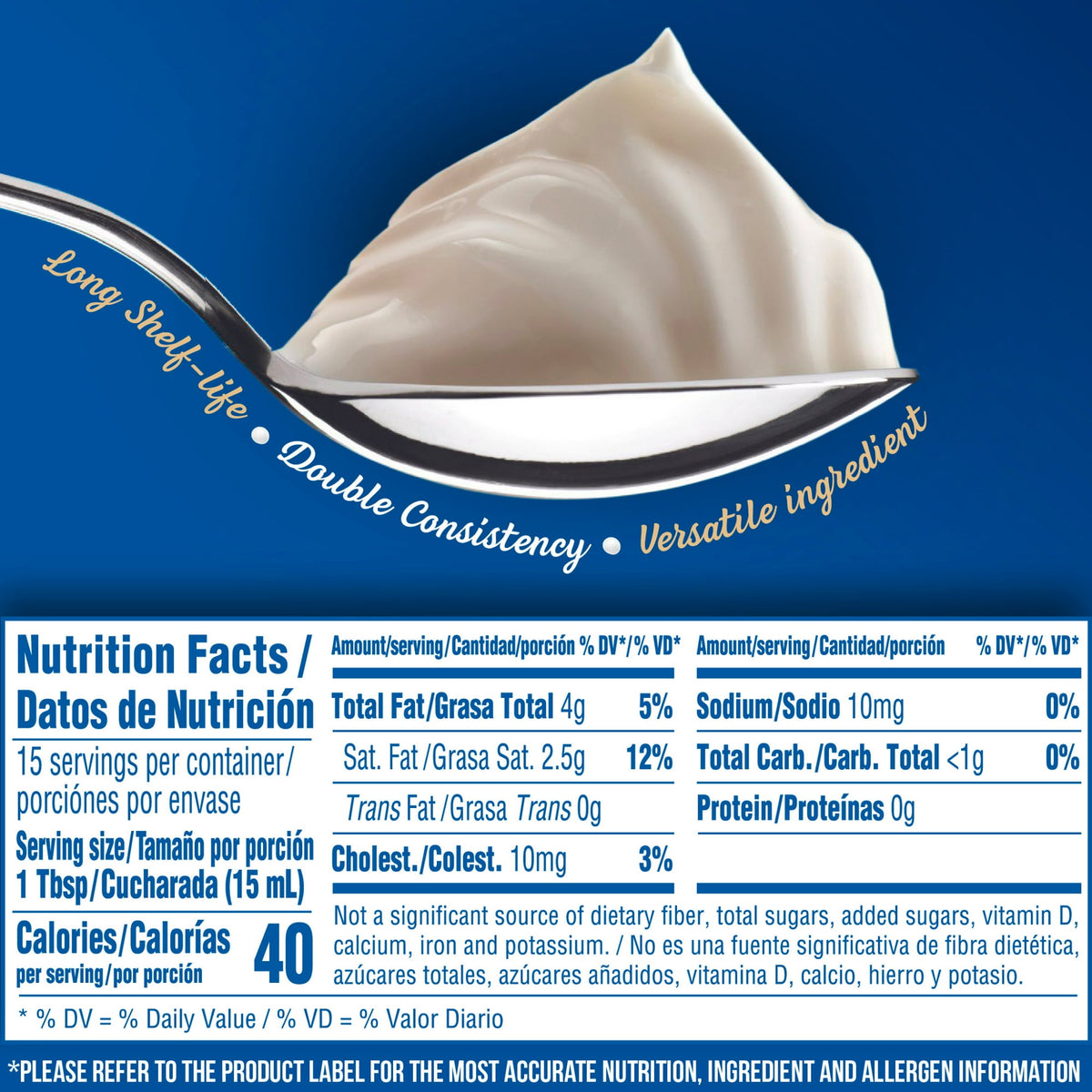 (6 pack) Nestle Media Crema Neutral Flavor Heavy Table Dairy Cream, 7.6 fl oz Can