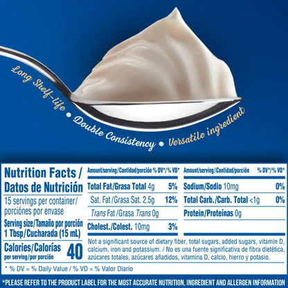 (6 pack) Nestle Media Crema Neutral Flavor Heavy Table Dairy Cream, 7.6 fl oz Can