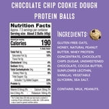 simplyFUEL Chocolate Chip Cookie Dough Protein Balls, 12 oz.