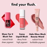 e.l.f. Sheer For It Blush Tint, Buildable Stain For Lips + Cheeks, Cherry Cola, 0.22 fl oz