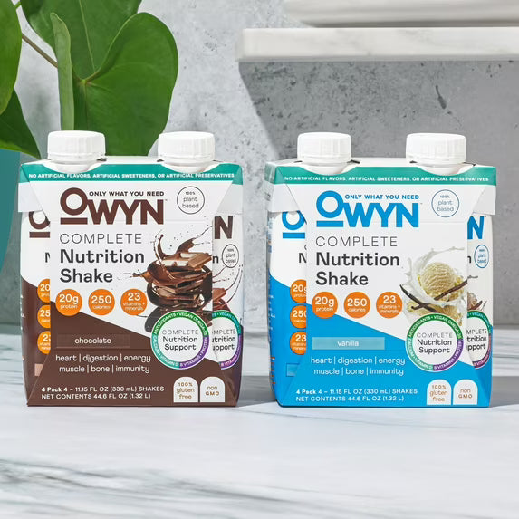 OWYN Complete Nutrition 20g Protein Shake, Chocolate, 11.15 fl oz, 4 Count