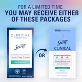 Secret Clinical 100HR Antiperspirant Deodorant, Invisible Solid, Free & Sensitive, 1.6 oz