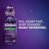 ZzzQuil Liquid Sleep Aid, Diphenhydramine 50mg HCl, Warming Berry Flavored, 12 fl oz