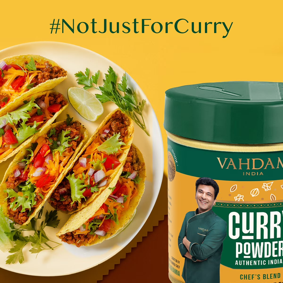 VAHDAM Curry Powder Spice Blend, 1.76 oz Tin | Authentic Indian Curry Seasoning with Coriander, Turmeric, Cumin & Fennel