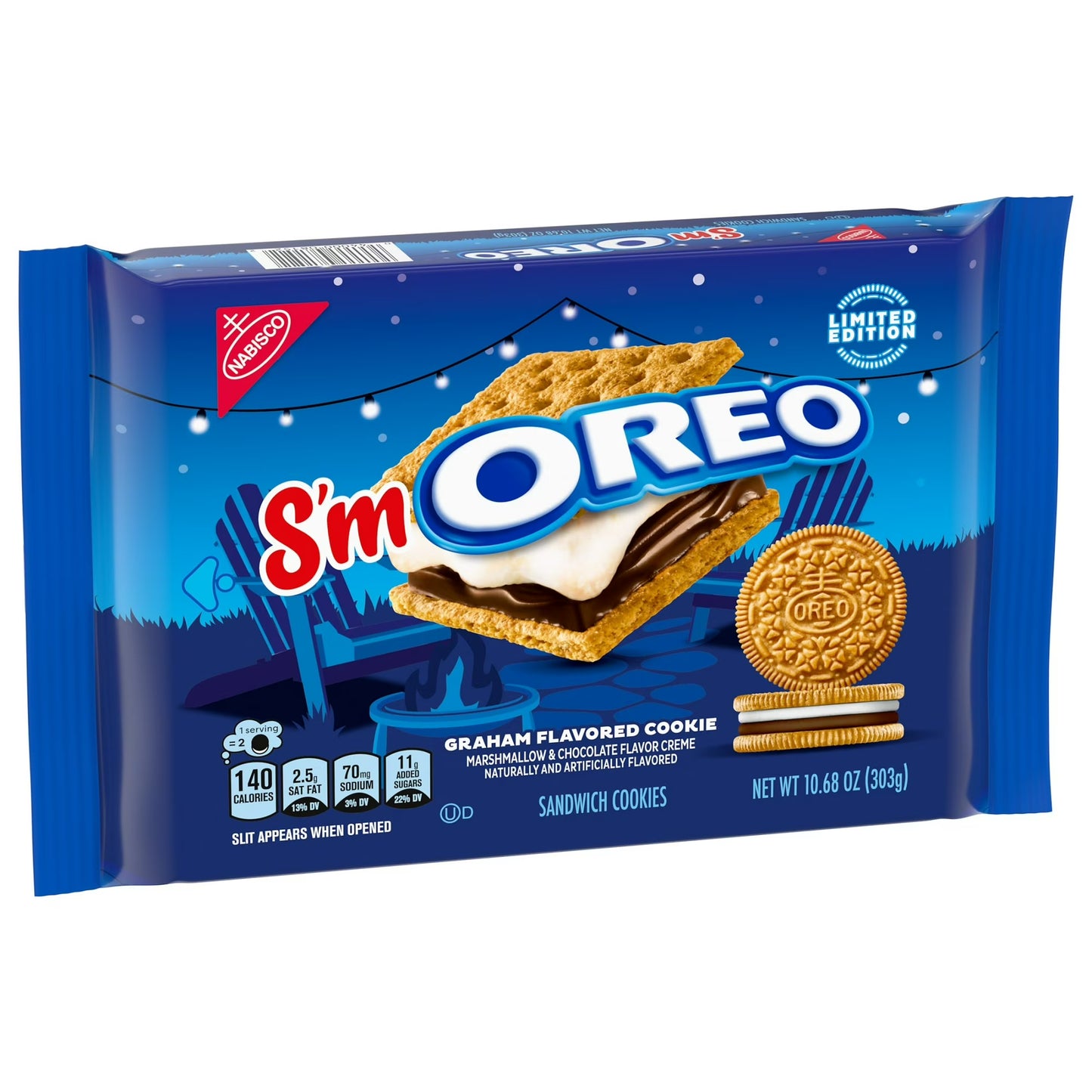 OREO S'mOREO Sandwich Cookies, Limited Edition, 10.68 oz