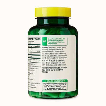 Spring Valley D-Mannose Urinary Tract Support Dietary Supplement, 500 mg, 120 Vegetarian Capsules