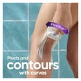 Venus Manual Razor, Deluxe Smooth Swirl for Women, 5 Blades, Handle + 2 Refills, Purple