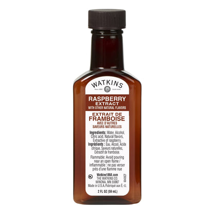 Watkins Raspberry Extract with Other Natural Flavors, 2 fl oz (Plastic container)