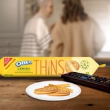 OREO Thins Lemon Creme Sandwich Cookies, Family Size, 11.78 oz