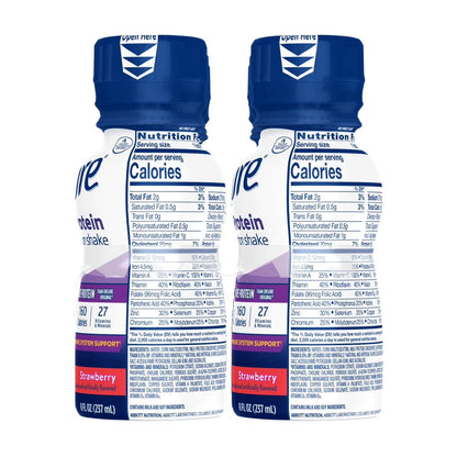 Ensure High Protein Nutrition Shake, Strawberry, 8 fl oz, 6 Count