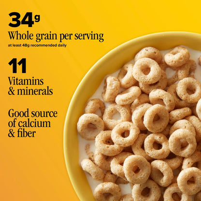 Cheerios, Heart Healthy Gluten Free Breakfast Cereal, Mega Size, 24 oz
