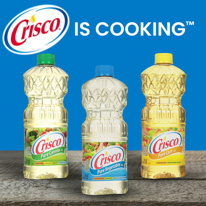 (2 pack) Crisco Pure Vegetable Oil, Cooking Oil, 40 fl oz