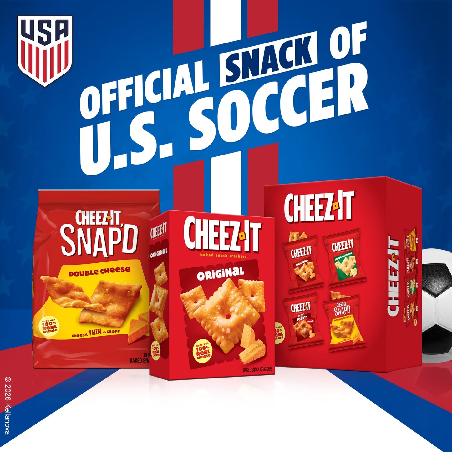 Cheez-It Snap'd Cheddar Sour Cream and Onion Cheesy Baked Chips, Lunch Snacks, 7.5 oz