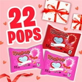 Ring Pop, Valentine Lollipops, Cherry Craze and Strawberry, Sucker Candy, 7.7 oz, 22 Count